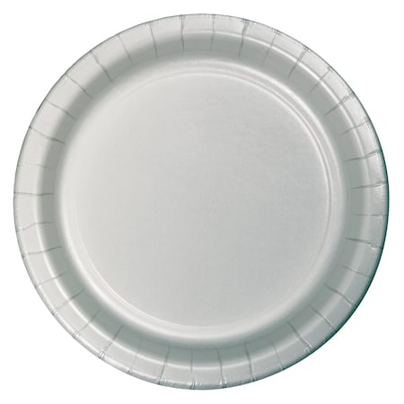 Touch Of Color 9" Shimmering Silver Paper Plates 240 PK 47106B